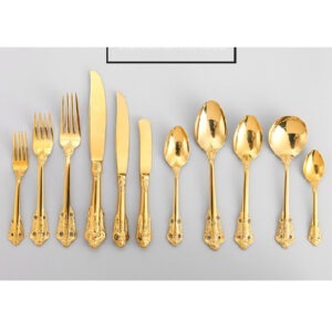 Imperial Series Luxury Stainless Steel Cutlery Collection(Mirror/Rose Gold)