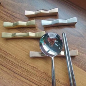 Ruyi Chopstick Rest – Mirror Finish 304 Stainless Steel
