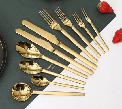 Arthur- Premium Gold Mirror Stainless Steel Cutlery