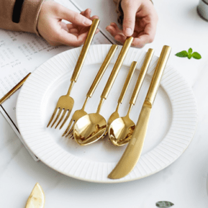 Dinnerware Y530 Saint Marde ( Gold-finished stainless steel)