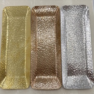 Japanese Hammered Mirror Stainless Steel Towel Dish – 304 Mini Serving Plate